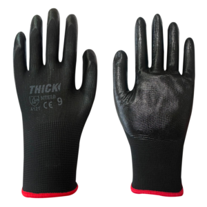 GUANTE MULTIFLEX NITRILO NEGRO LISO THICK
