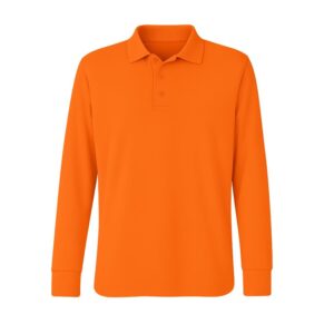 Polera Pique manga larga naranja ackerland