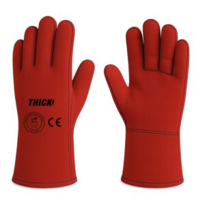GUANTE SOLDADOR ROJO THICK