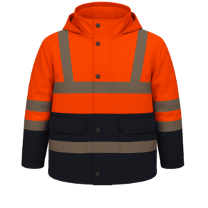 PARKA BICOLOR NARANJA AZUL ACKERLAND